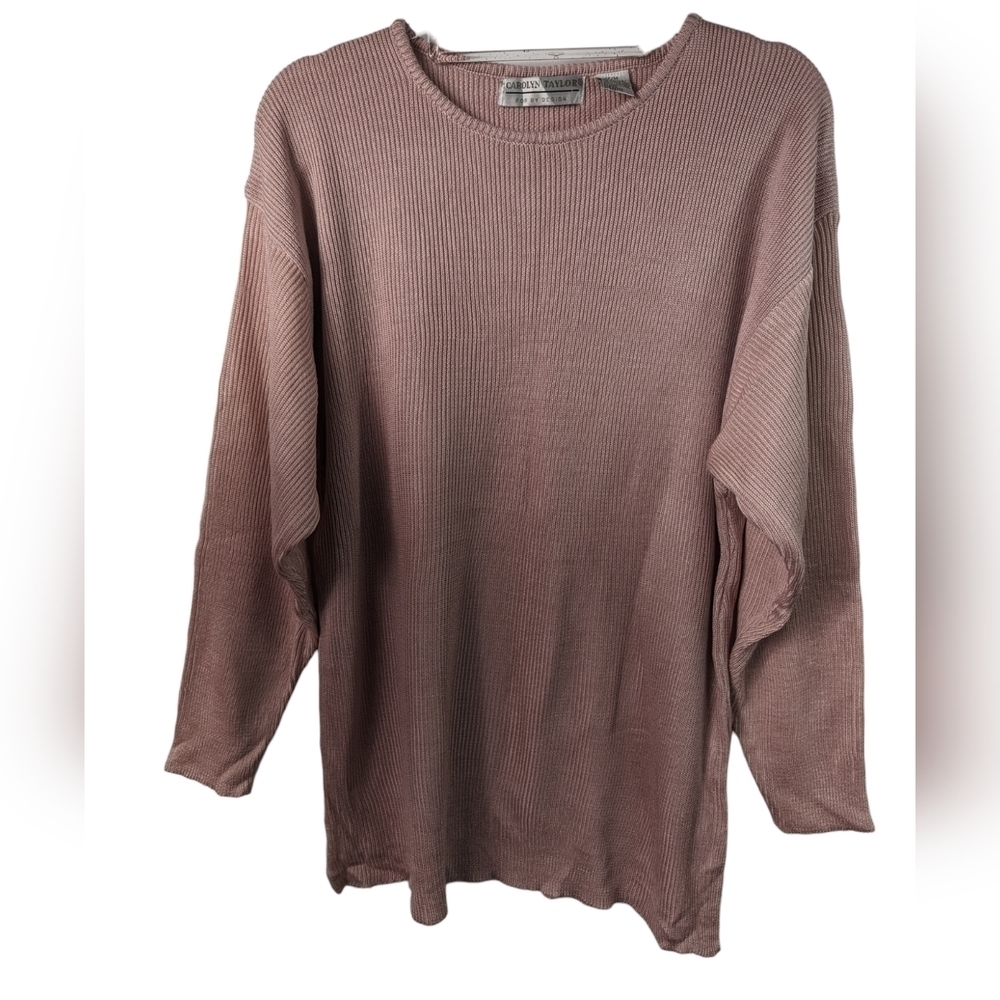 Carolyn Taylor Vintage Ribbed Sweater Sz M